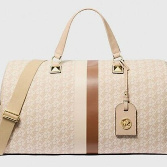 Michael Kors Grayson Travel XL Logo Stripe Weekender Bag (Brand New) - Picture 1 of 7